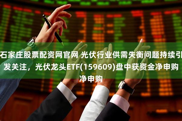 石家庄股票配资网官网 光伏行业供需失衡问题持续引发关注，光伏龙头ETF(159609)盘中获资金净申购